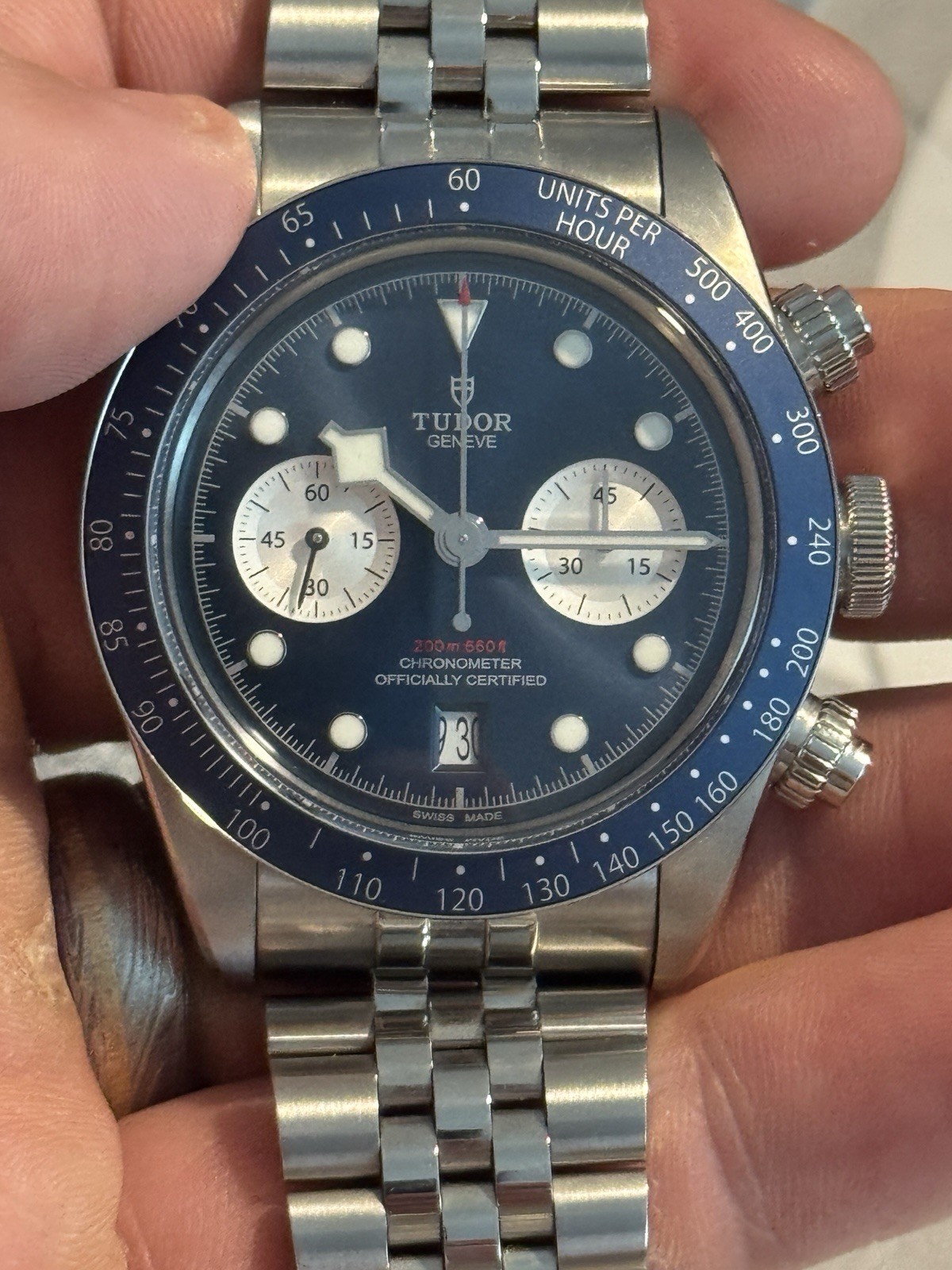 Tudor Black Bay Chrono Blue Dial on Bracelet Complete 2026
