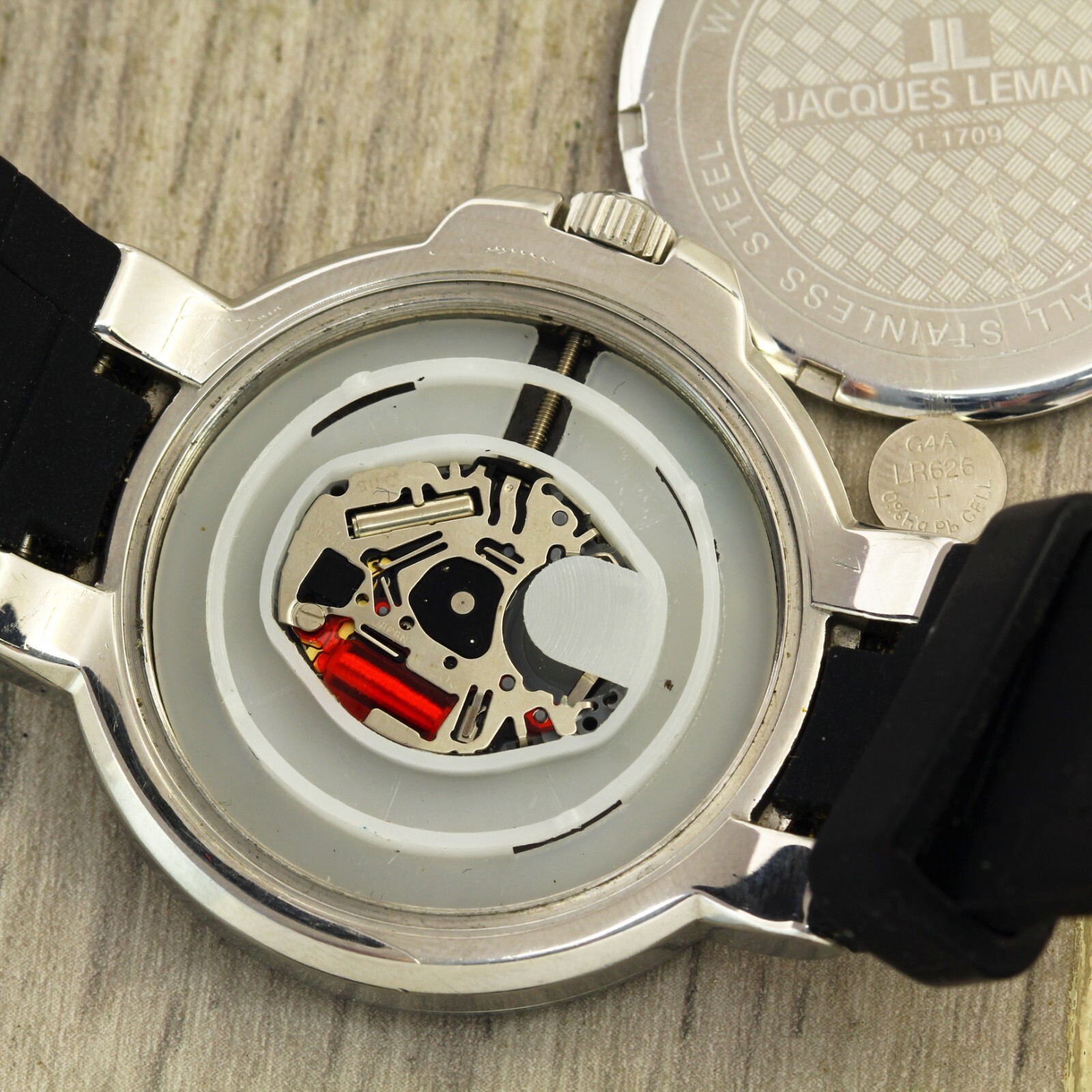 Jacques Lemans 1-1709 JL.AA Geneve quartz Swiss made stainless steel wristwatch