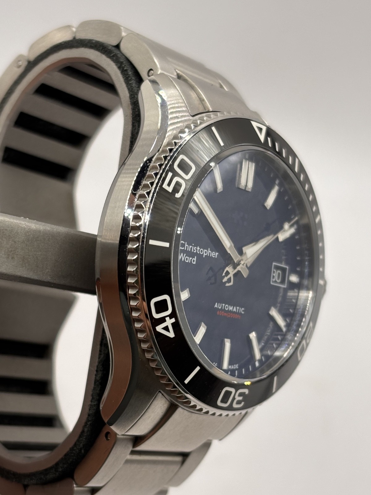 Christopher Ward C60 Trident Mk3 Pro 600 40mm Black/blue (06/2020) WH1771R