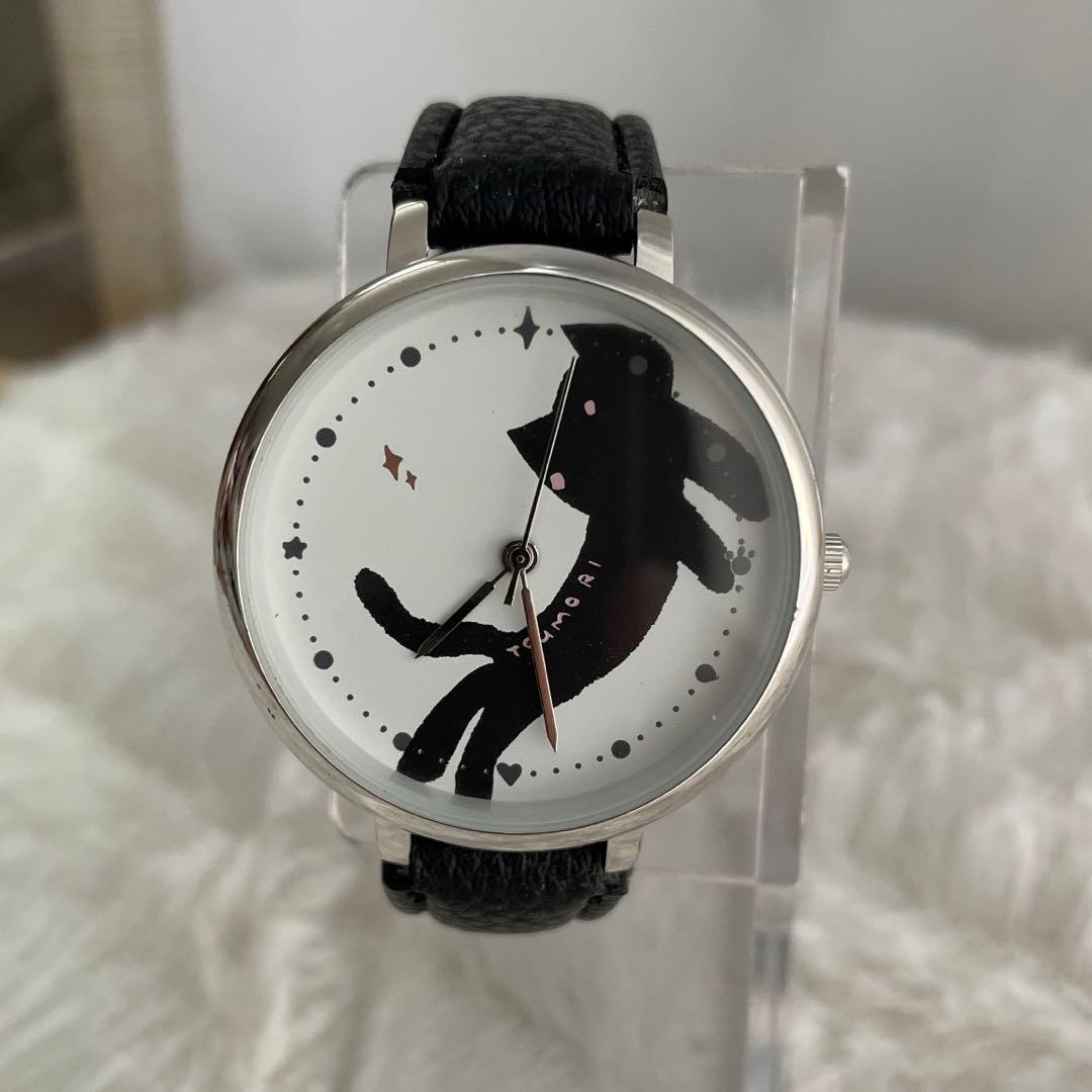 TSUMORI CHISATO Kirane Black Cat Watch TC-001 Used From Japan