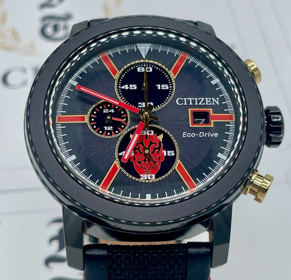Citizen Men’s Eco-Drive Star Wars Darth Maul Mastermind Chronol CA0766-02W Watch