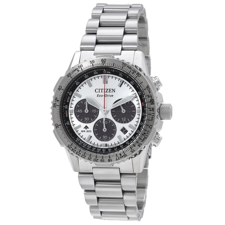 Citizen Men’s Promaster Navihawk Chronograph Silver Dial Watch – CA4660-61A NEW