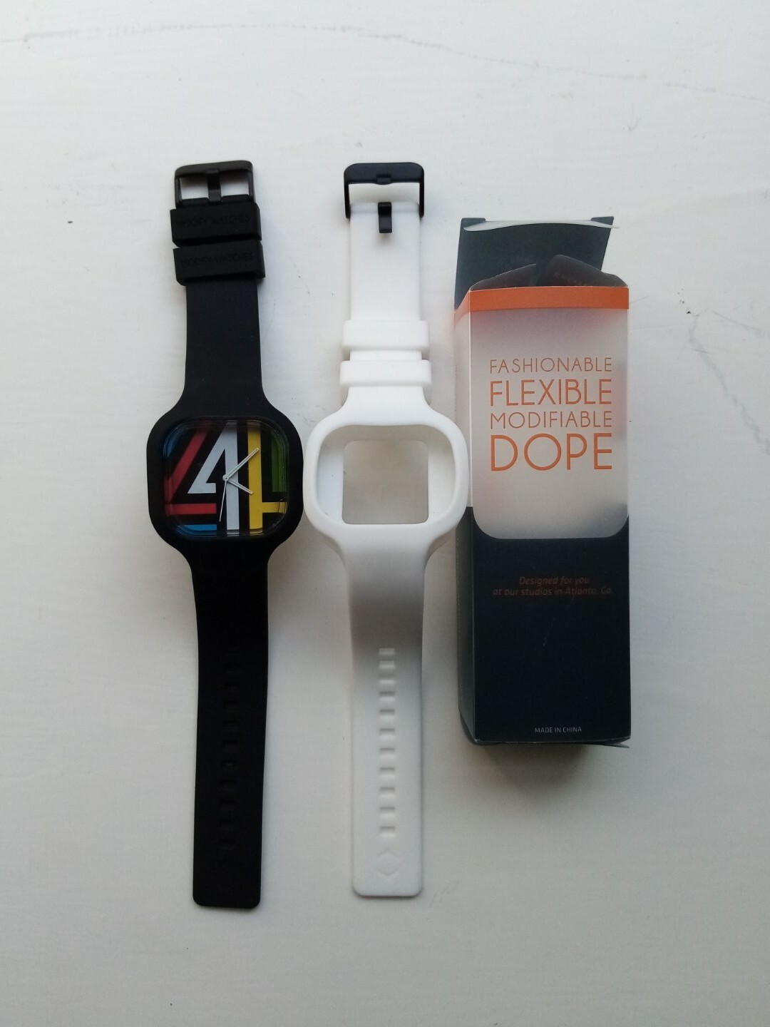Men’s 4Shaw Modify Watch w/ New Replacement White Strap – Cycling Australia