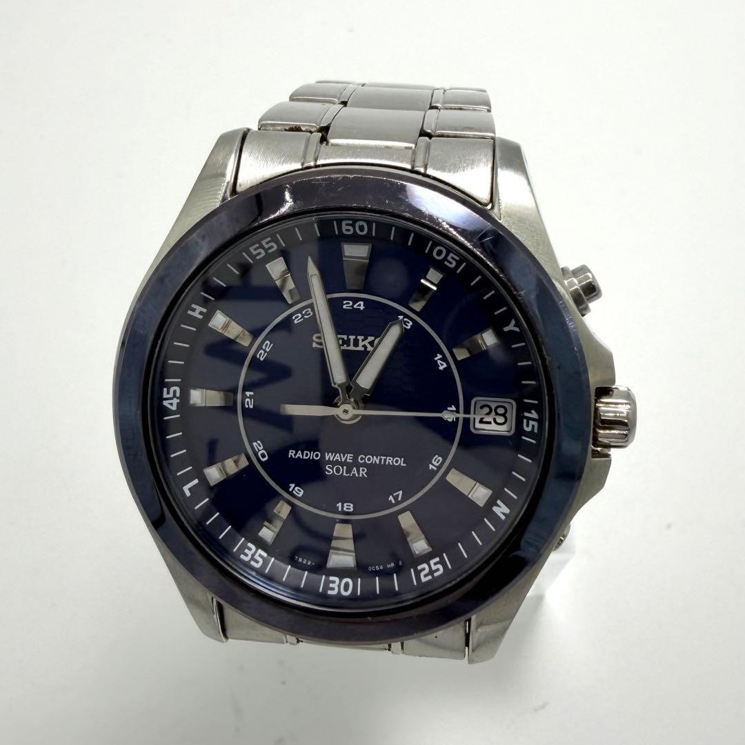 [Working Condition] Excellent Condition SEIKO Spirit Men’s Watch, Blue Dial,