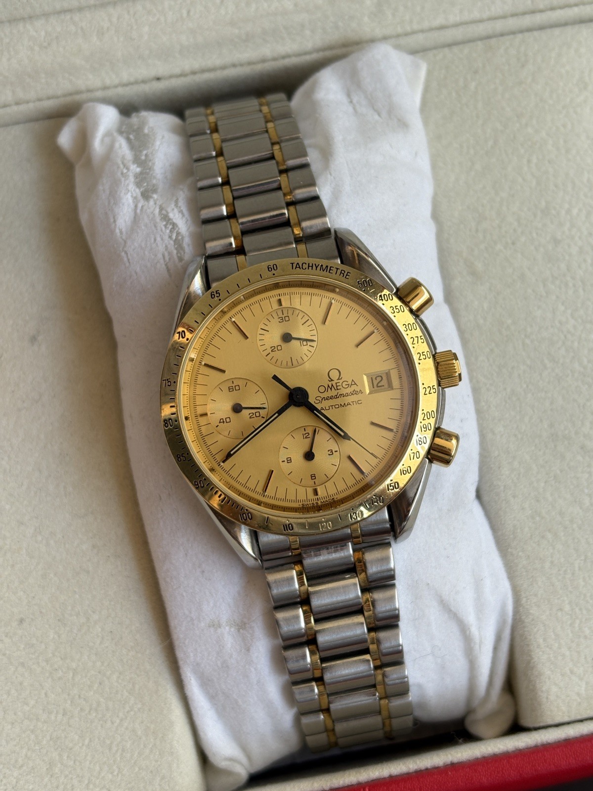 Omega Speedmaster Reduced Date Steel And Gold Ref. 175.0043/375.0043