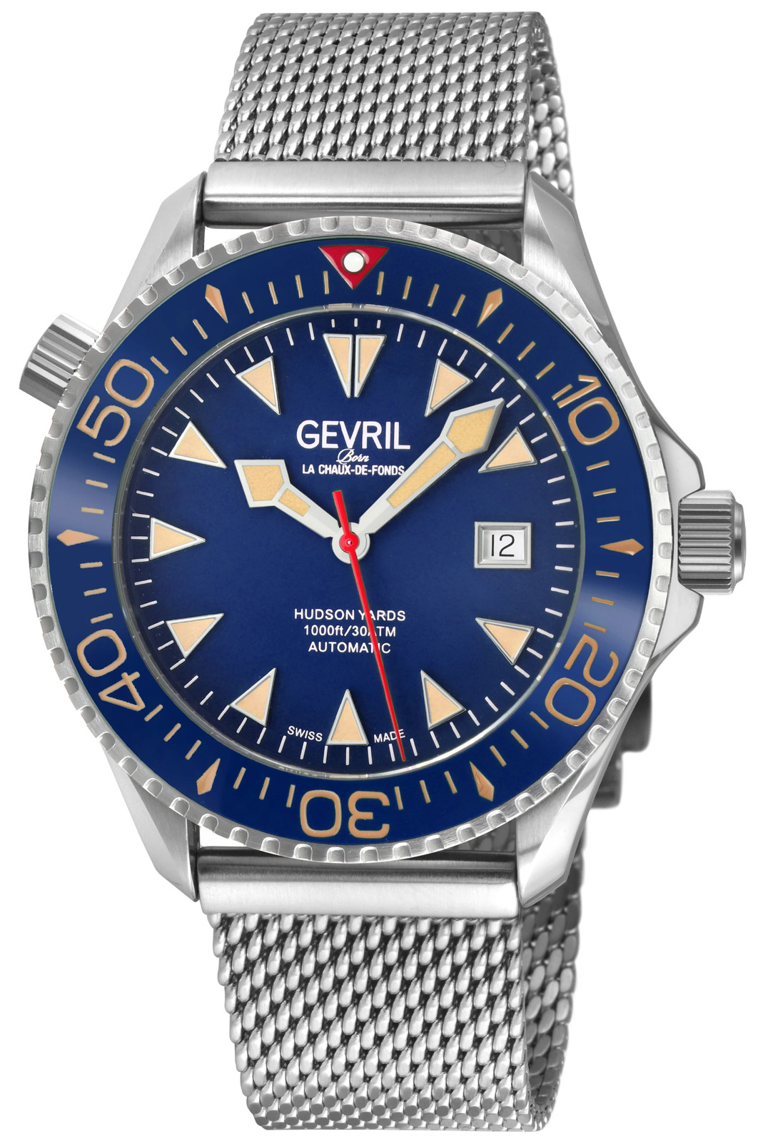 Gevril Hudson Yards Stainless Steel 43mm Swiss Automatic Wristwatch 48841B