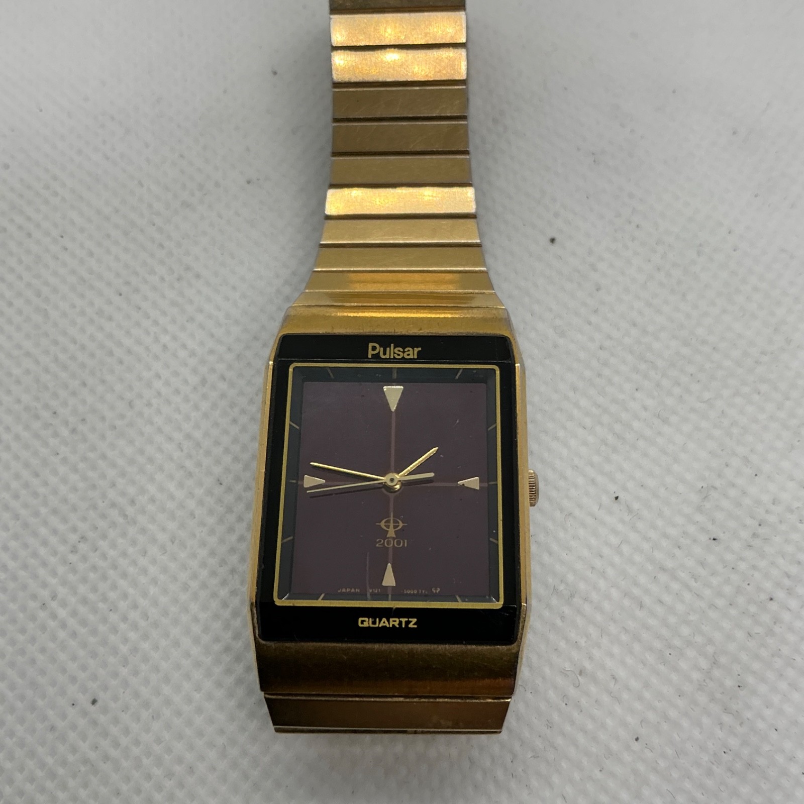Pulsar Solar Powered V102-5009 NEW BATTERY RUNNING Quartz Analog Men’s Watch
