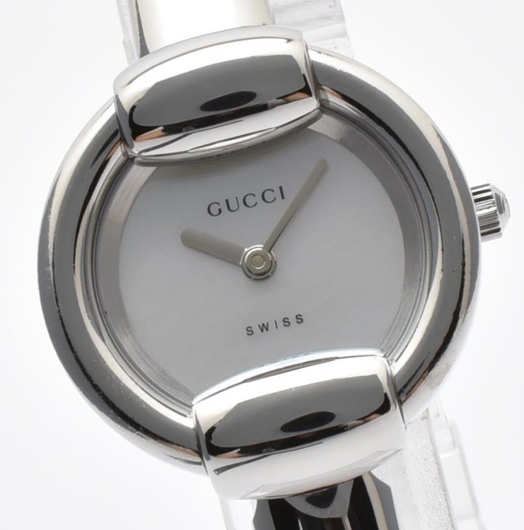 【NEAR MINT】 Vintage GUCCI 1400L Silver White Dial Quartz Women’s Watch JAPAN