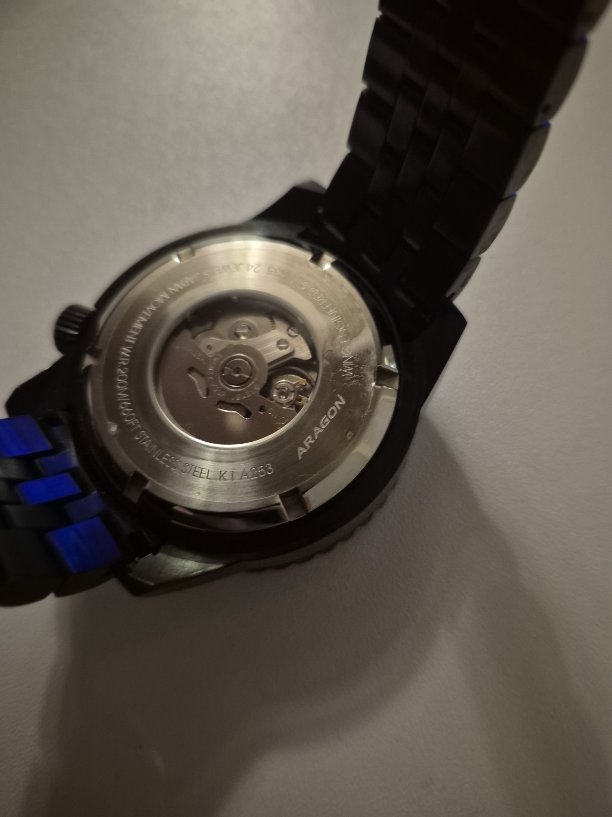 ARAGON Divemaster EVO IP Black 45mm Automatic Abalone NH35 24 Jewels
