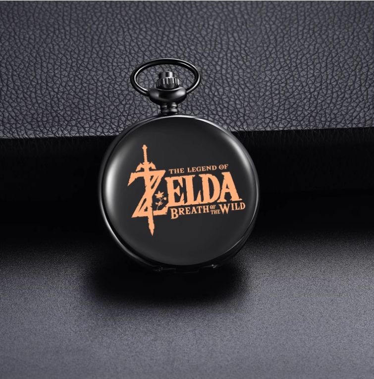 The Legend of Zelda Breath of the Wild Pocket Watch Game Goods Unisex Quartz Nec