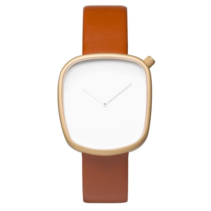 TOMI Men’s Minimalist Square Watch Women Luxury Ultra Thin Quartz Gift