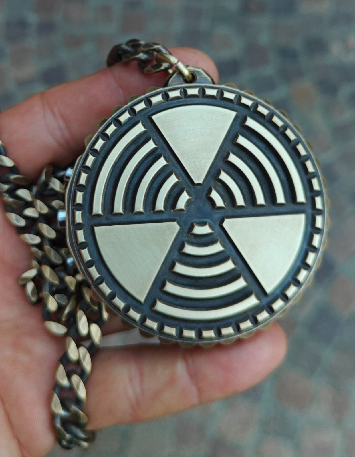 Nixie watch, handmade Bronze pocket watch.