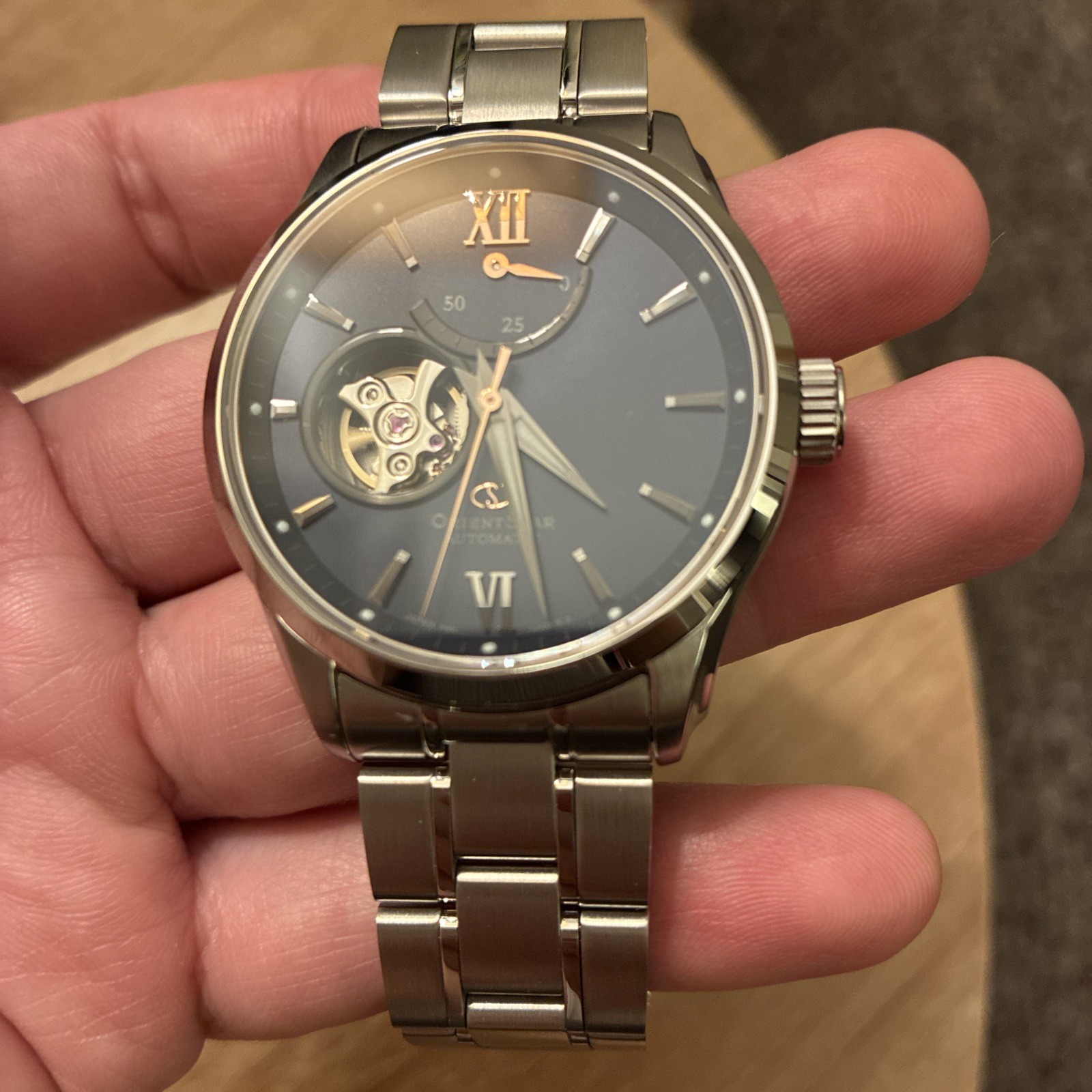 Orient Star Contemporary Automatic Blue Dial Men’s Watch RE-AT0021L00B