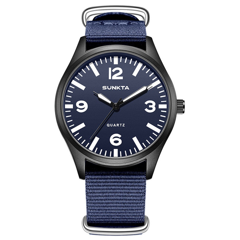LIGE SUNKTA Men Quartz Watch Nylon Strap Wristwatch Boy Girl Outdoor Sport Watch