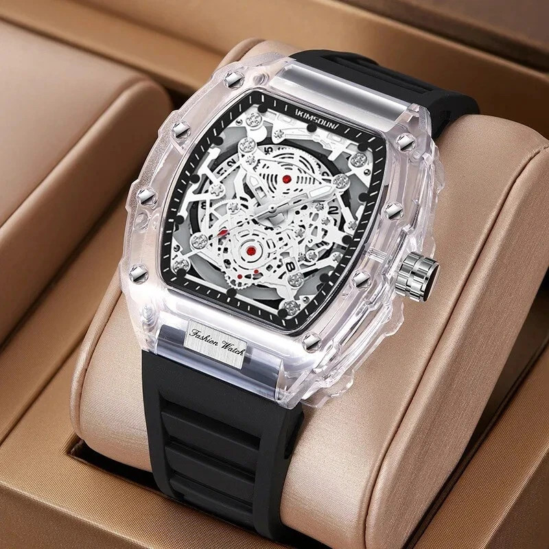 Transparent Men’s Watch Fashion Quartz Wristwatch Luminous Waterproof watch