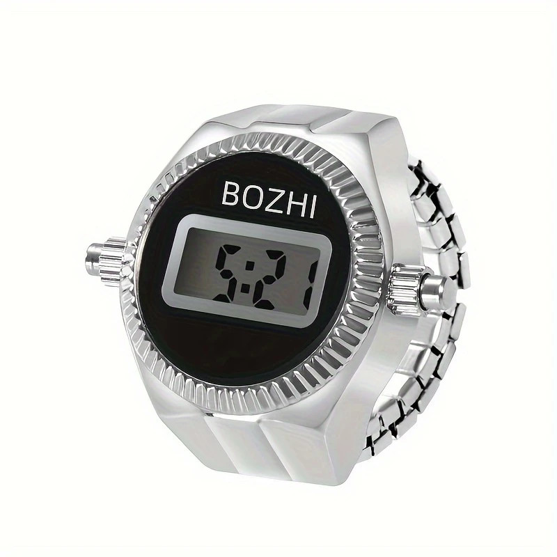 Ring Electronic Watch Can See The Time Creative Ring Finger Watch Simple Men