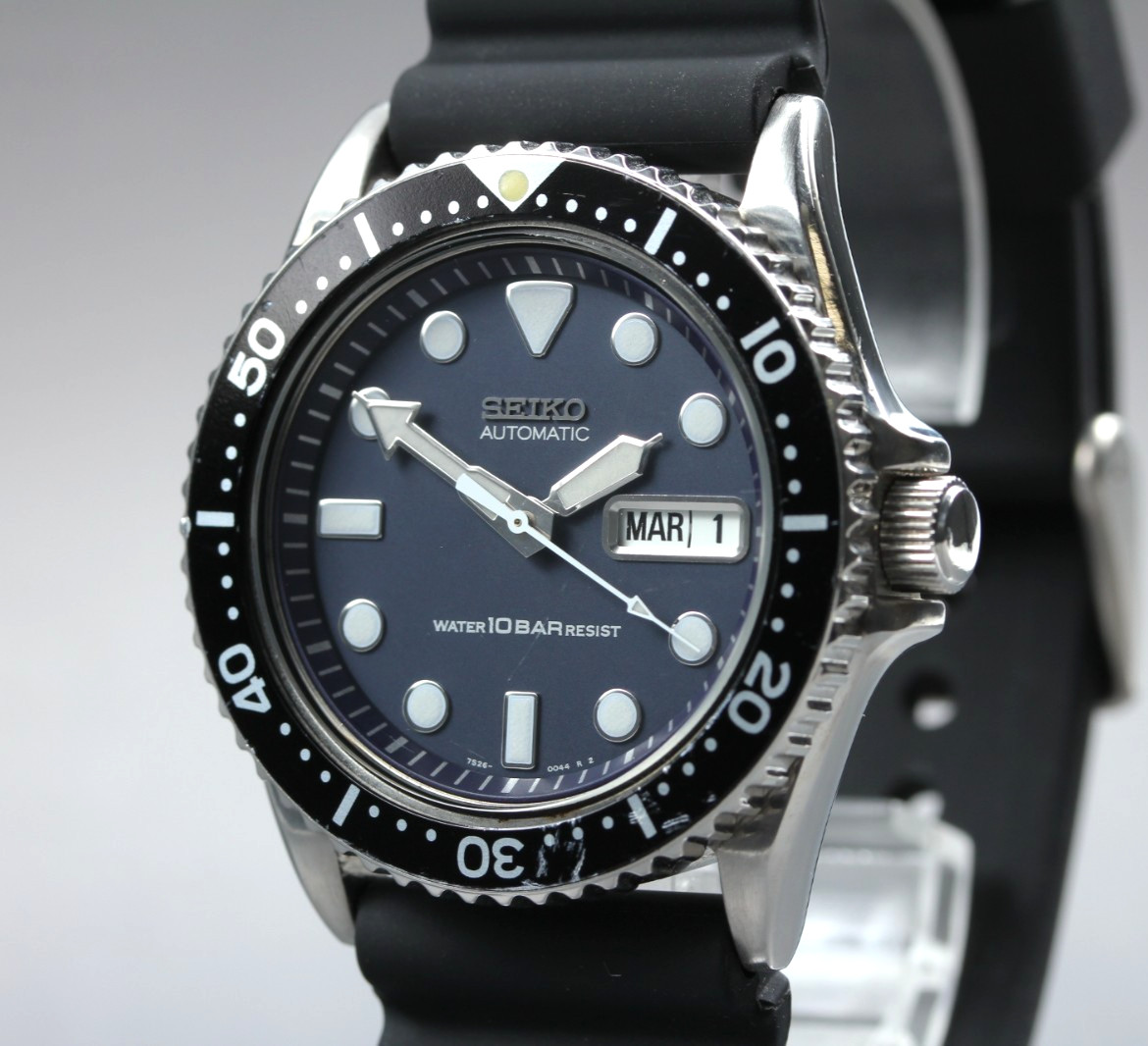 Vintage [N MINT] Seiko Diver’s SKX031 7S26-0040 Automatic Black Men Watch JAPAN