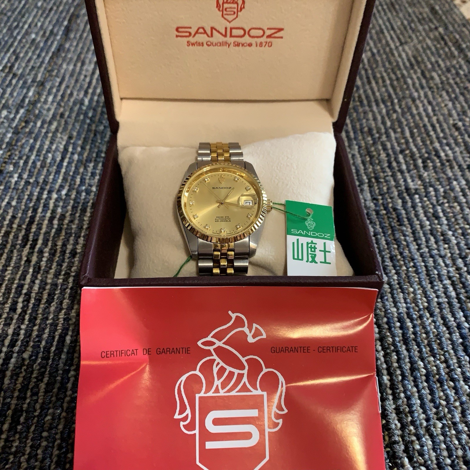 SANDOZ Datejust Automatic Watch