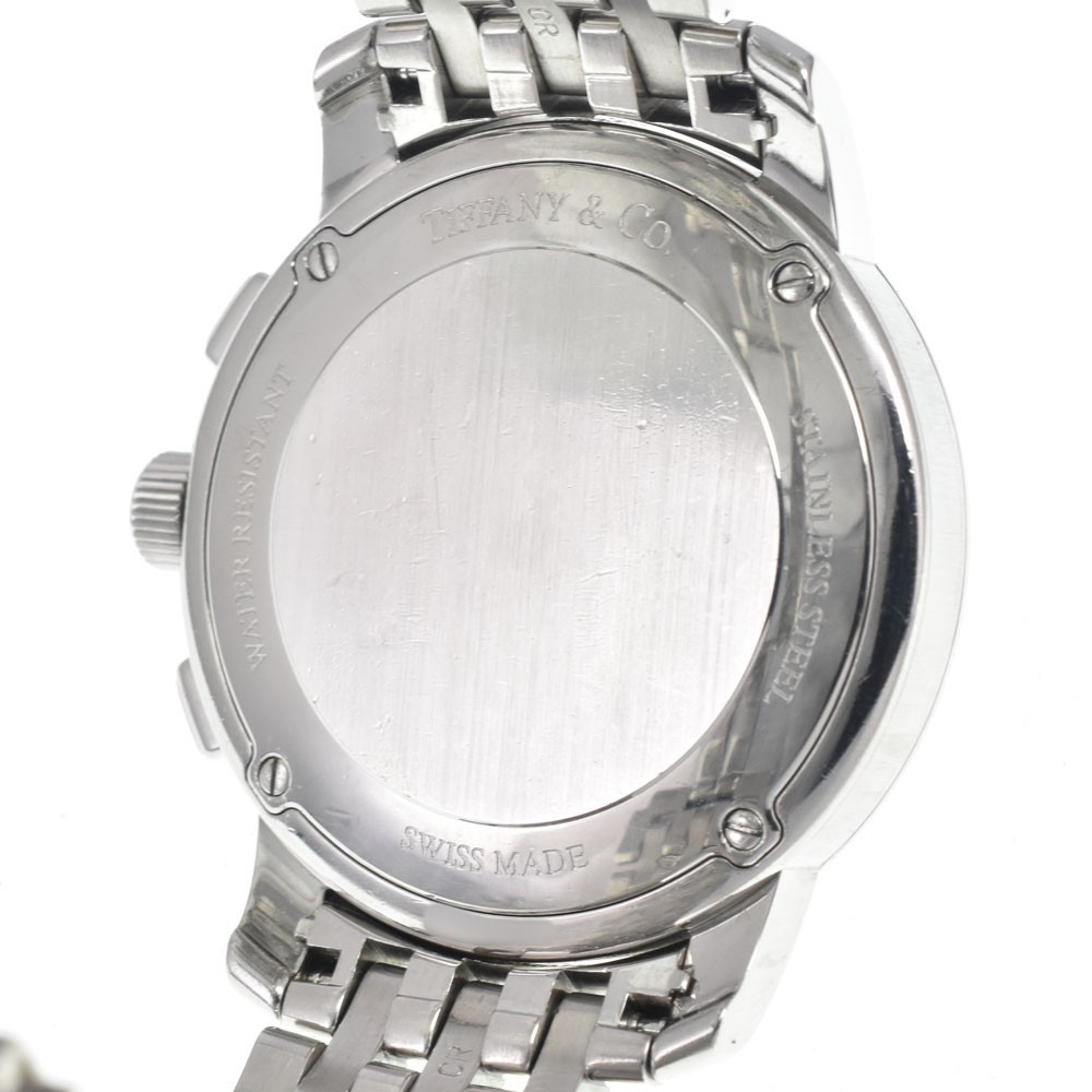 TIFFANY&Co. Mark round Chronograph Silver Dial Quartz Men’s Watch D#146449