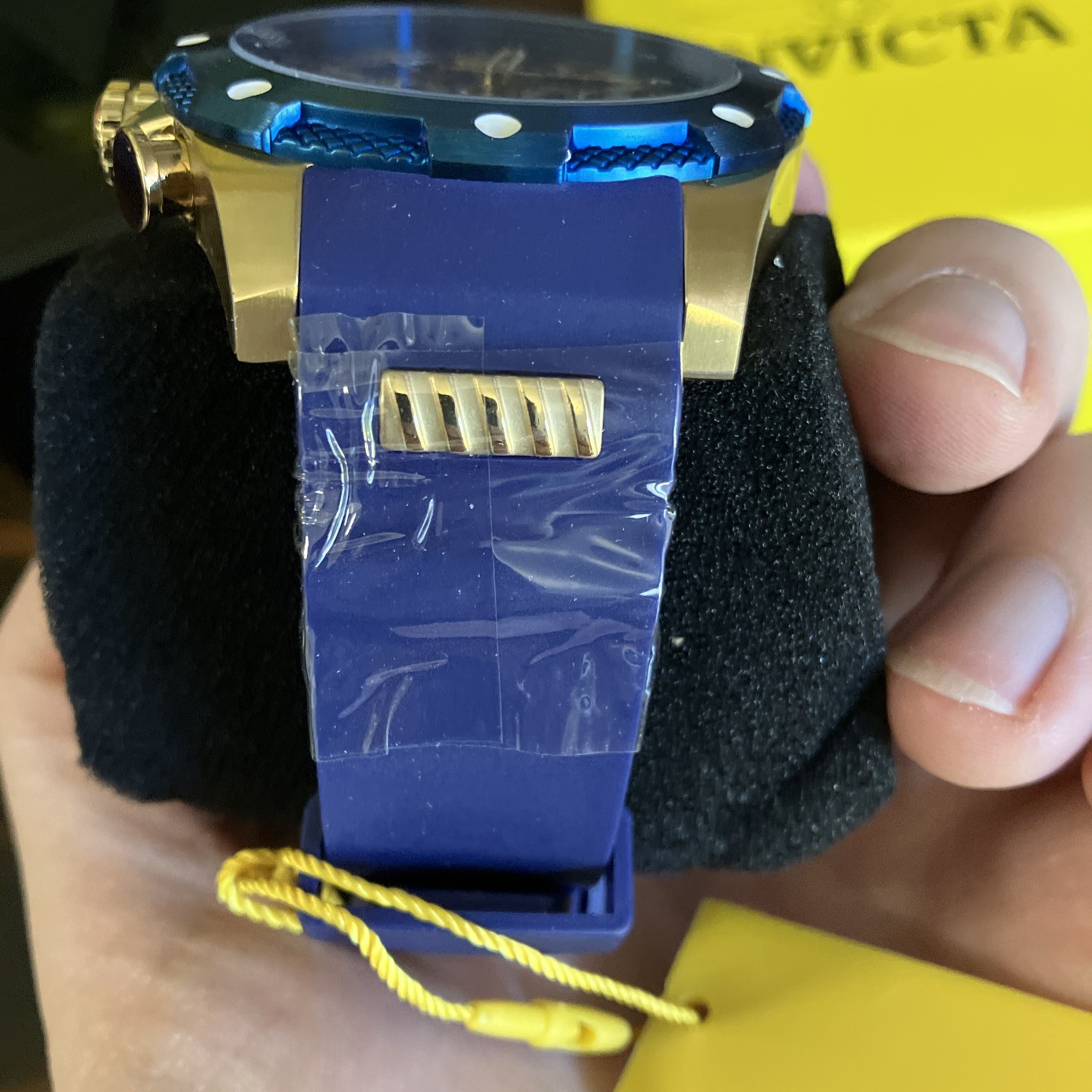 NIB 50mm Invicta I-Force Axis 39997 – 50mm Blue/Gold Chrono