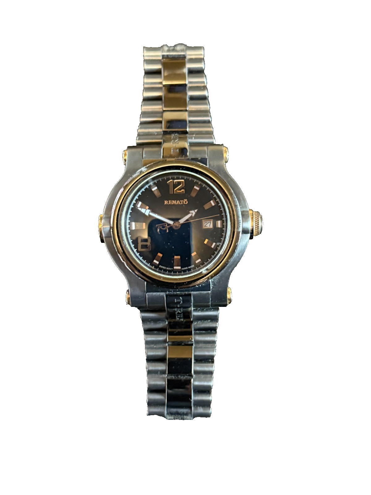 Renato T-Rex Men’s Chronograph Quartz Stainless Steel Watch RONDA 515