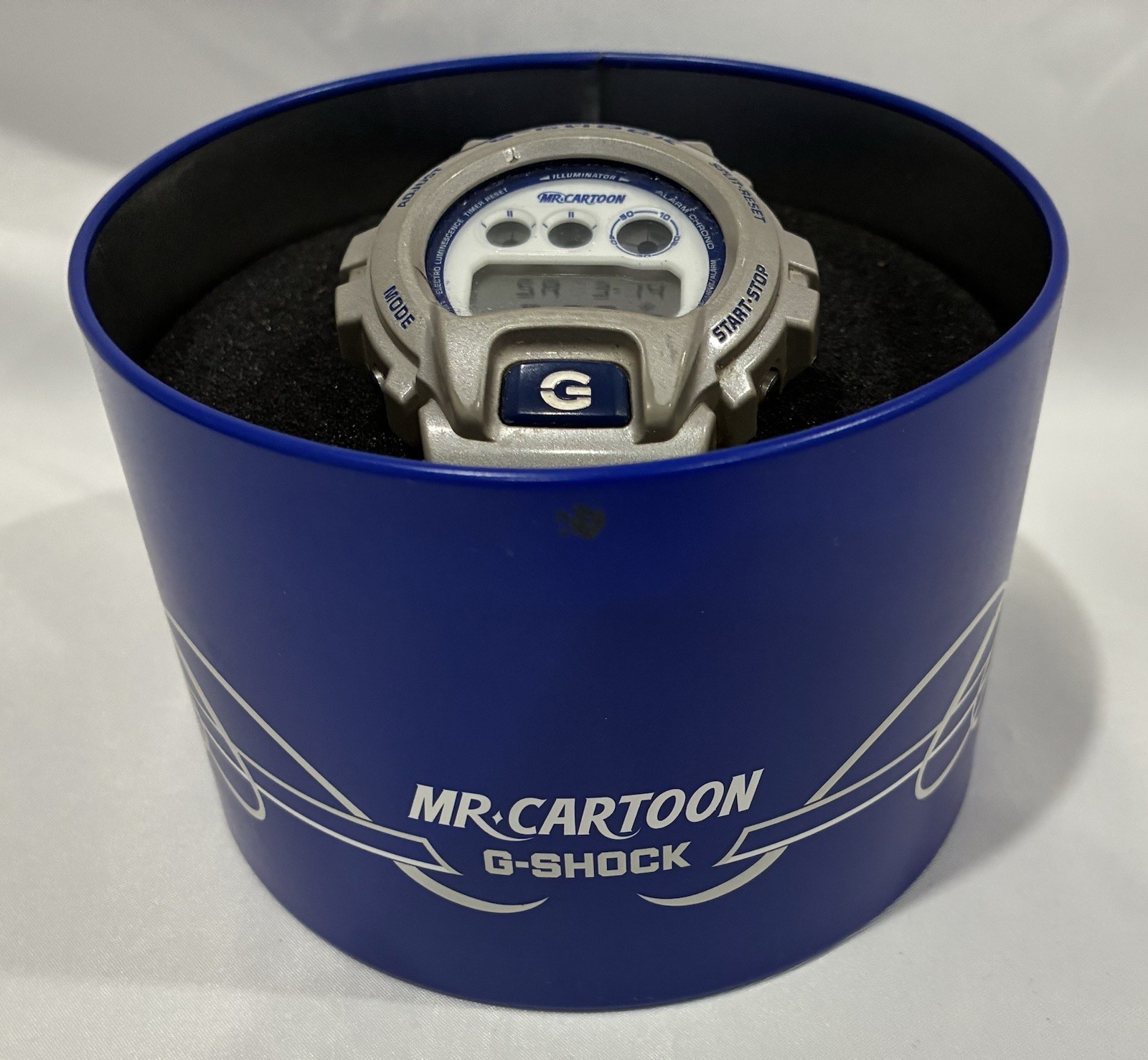Casio G-Shock DW-6900MRC 8 Mr Cartoon Limited Edition Watch Silver Blue Rare
