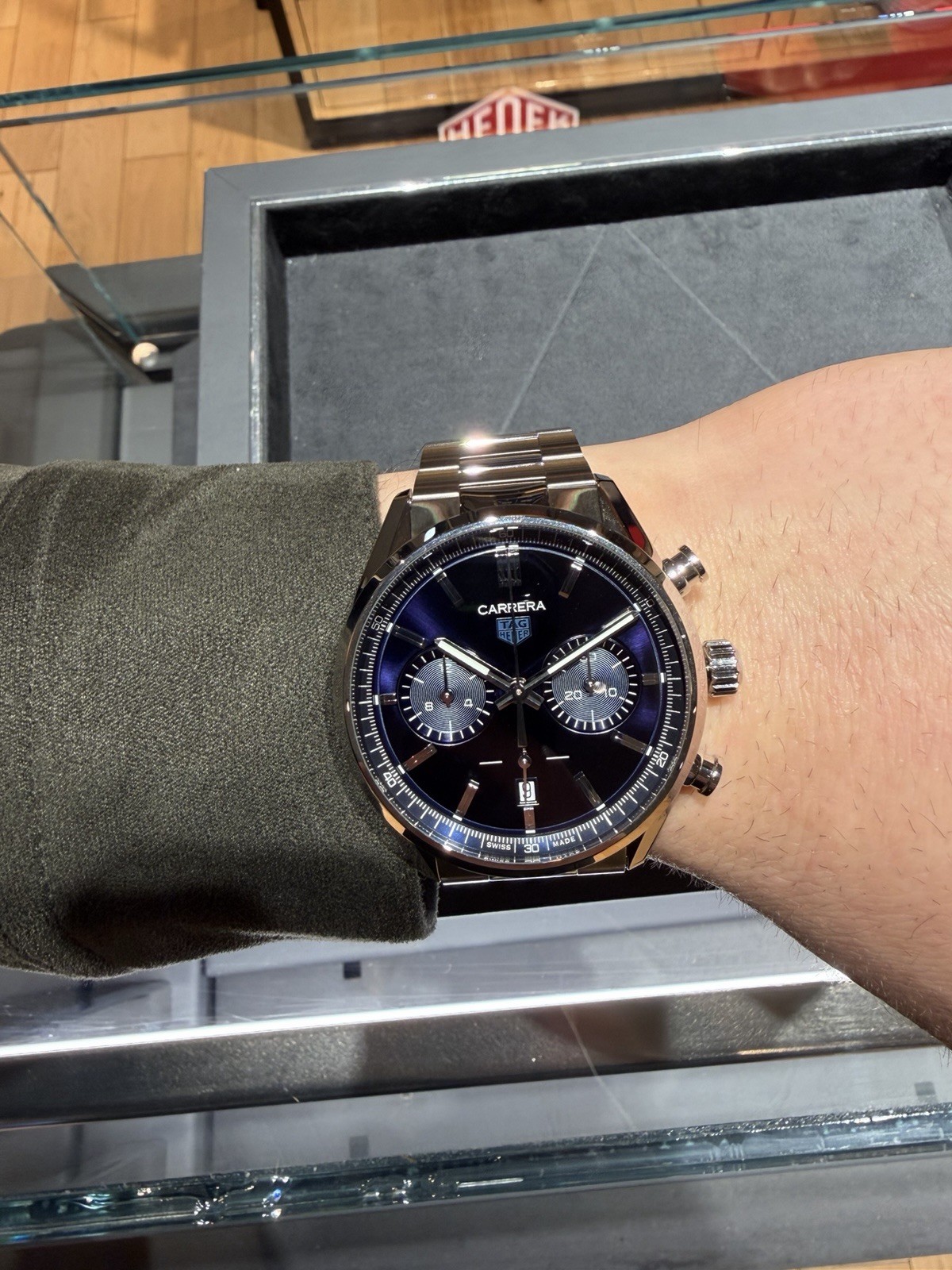 TAG Heuer Carrera 02 80 Hours Blue Dial Automatic Date Ref. CBN2011.BA0642