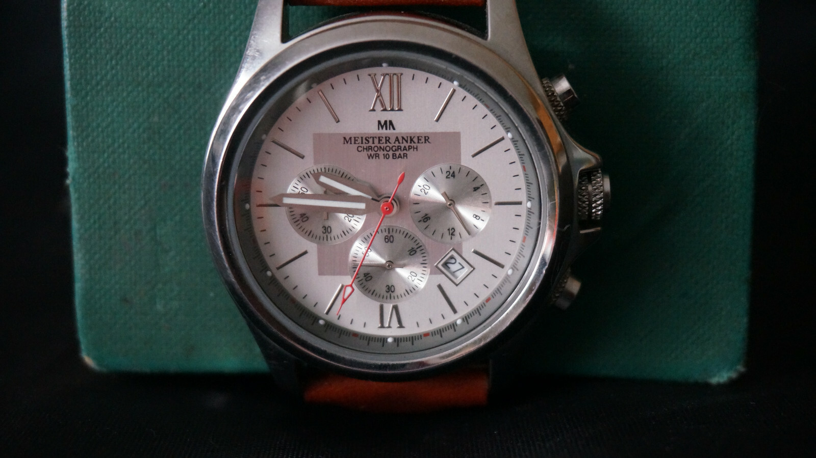 Meister Anker wrist watch MA Chronograph  WR10Bar 727.340 2/244