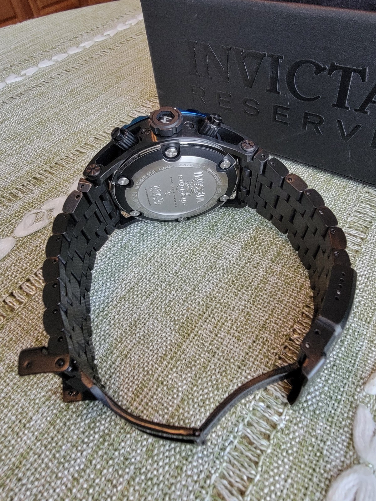 Invicta Reserve Collection Subaqua Model #15096 Swiss Made Flame Fusion Crystal