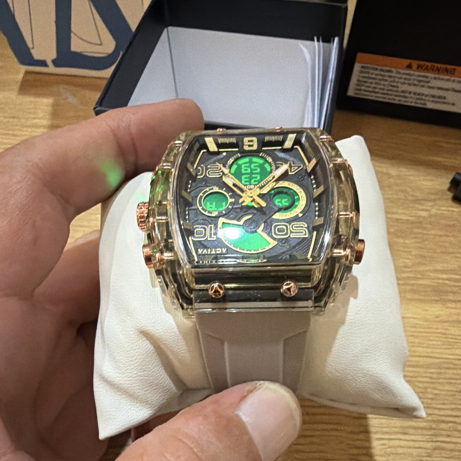 Activa X Invicta Digital Essentials Men’s Watch -.45mm Apricot ACW8109-007