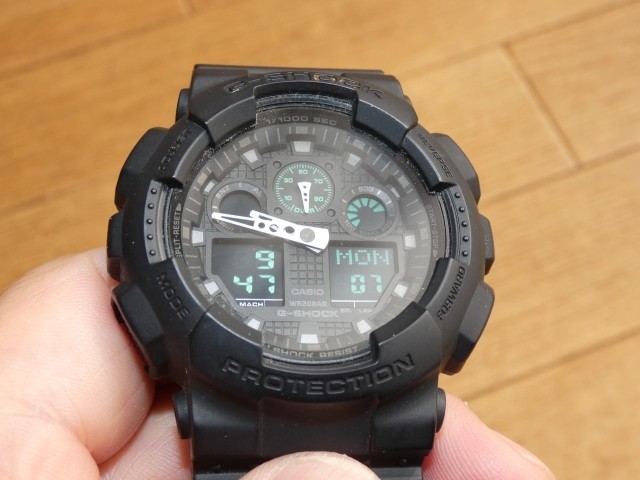 CASIO G-SHOCK GA-100MB Military Black Series Used