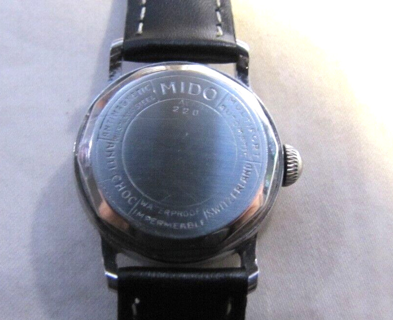 MIDO MULTIFORT SUPERAUTO 220 SS SCRBK WP 17J MOD 1941 BUMPER 2 TONE MILITRY DIAL
