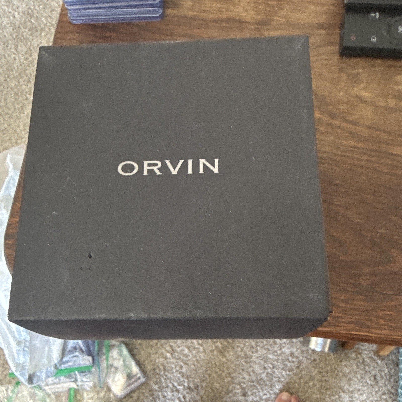 ORVIN Emerald Quartz Chronograph 100m Stainless Steel Bracelet Watch w/ Box