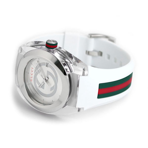 GUCCI SYNC YA137102A Silver Dial Quartz Stainless Unisex Watch New in Box