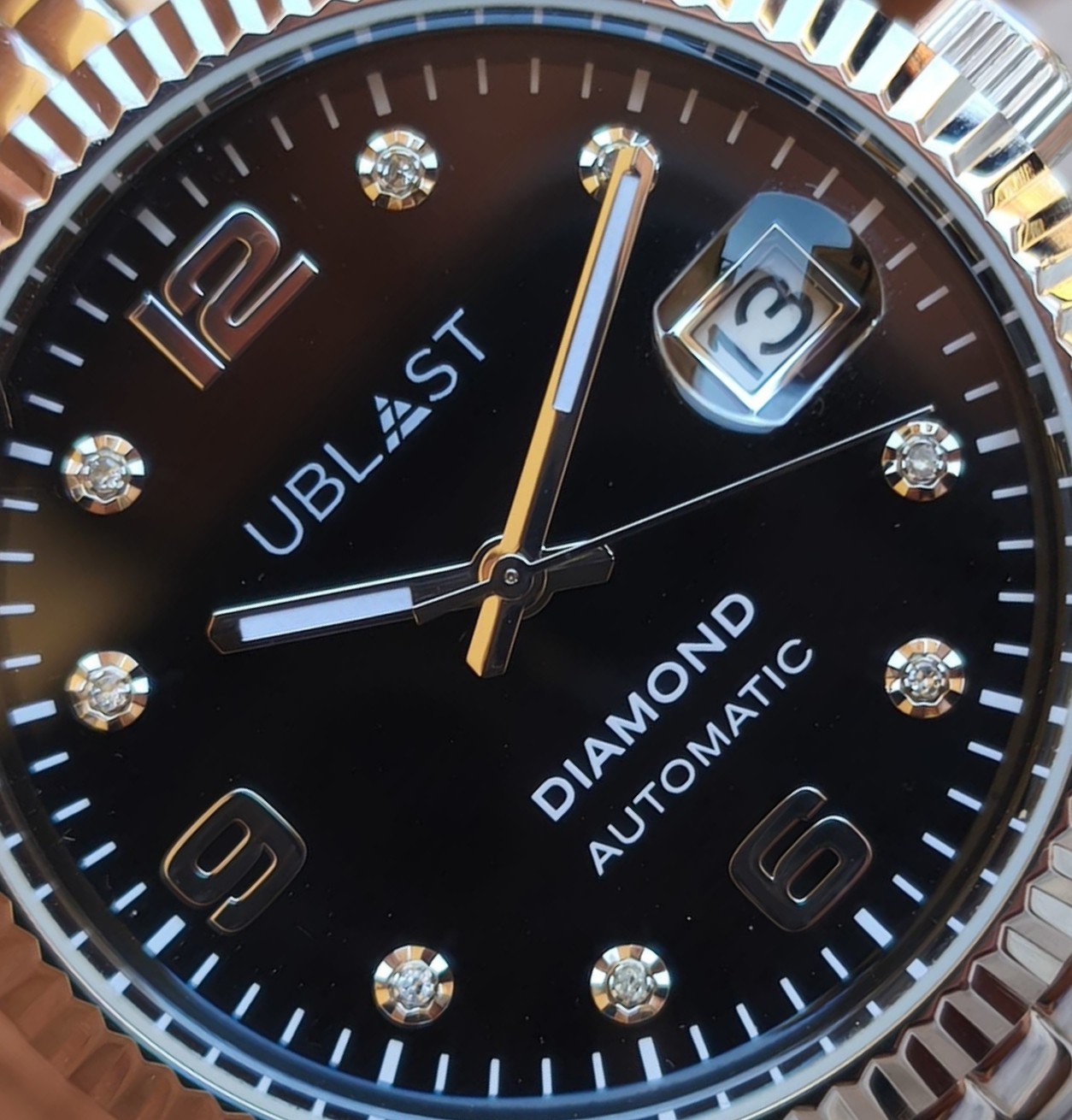 Ublast Century Diamond Automatic UBDCE40BK Black Full Set Watch