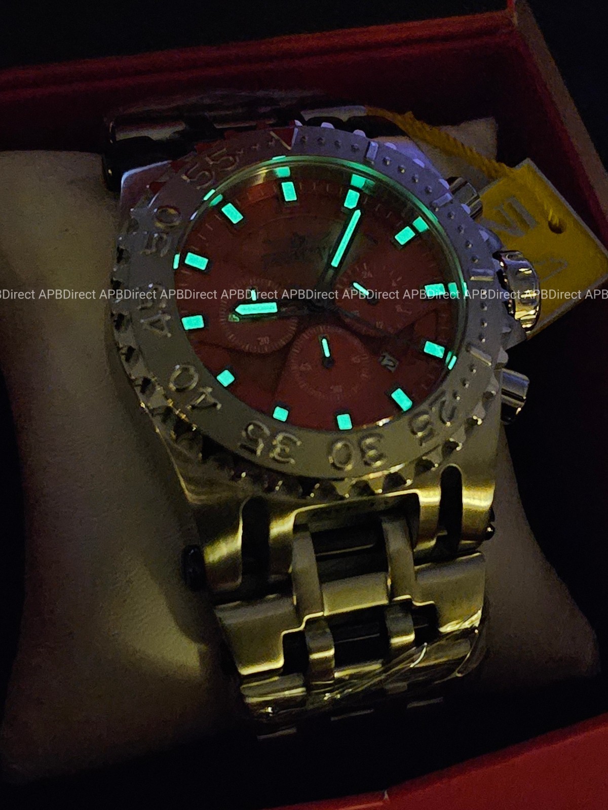 Invicta – CHAOS – Coalition Forces Silver Red – 50mm Chronograph Mens Watch