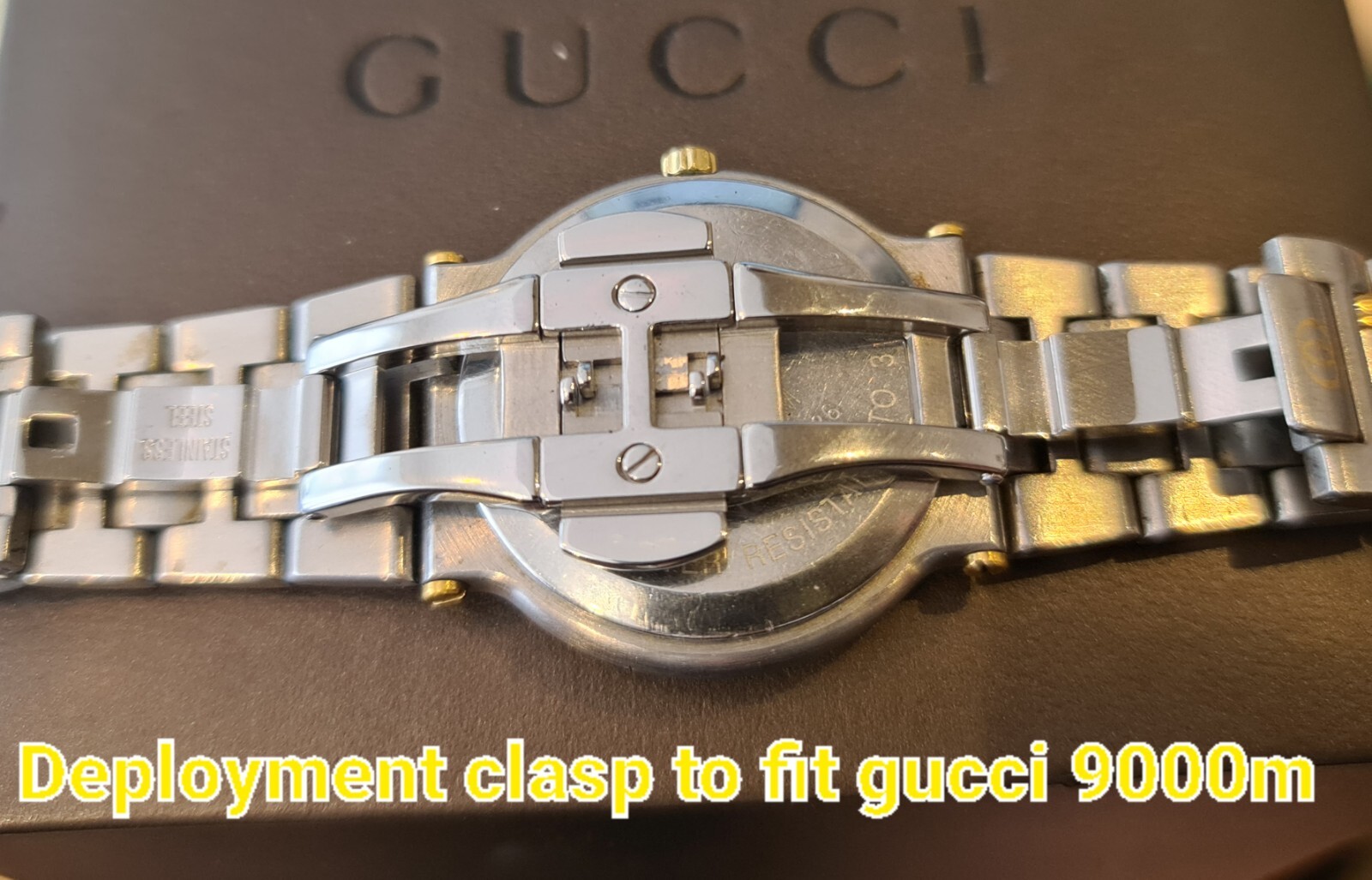 REPLACEMENT DEPLOYMENT BUCKLE FOR GUCCI 9000M 9040M Deployant clasp repair fix