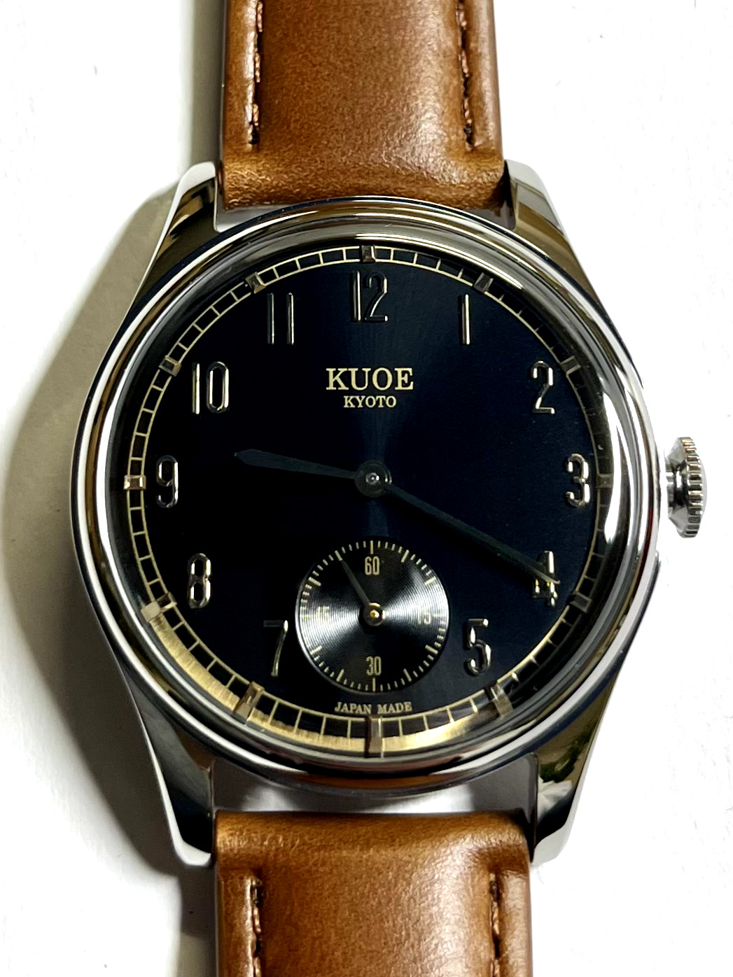 KUOE Watch Kyoto brand OLD SMITH 90-001 Black Dial 35mm Made in JPN