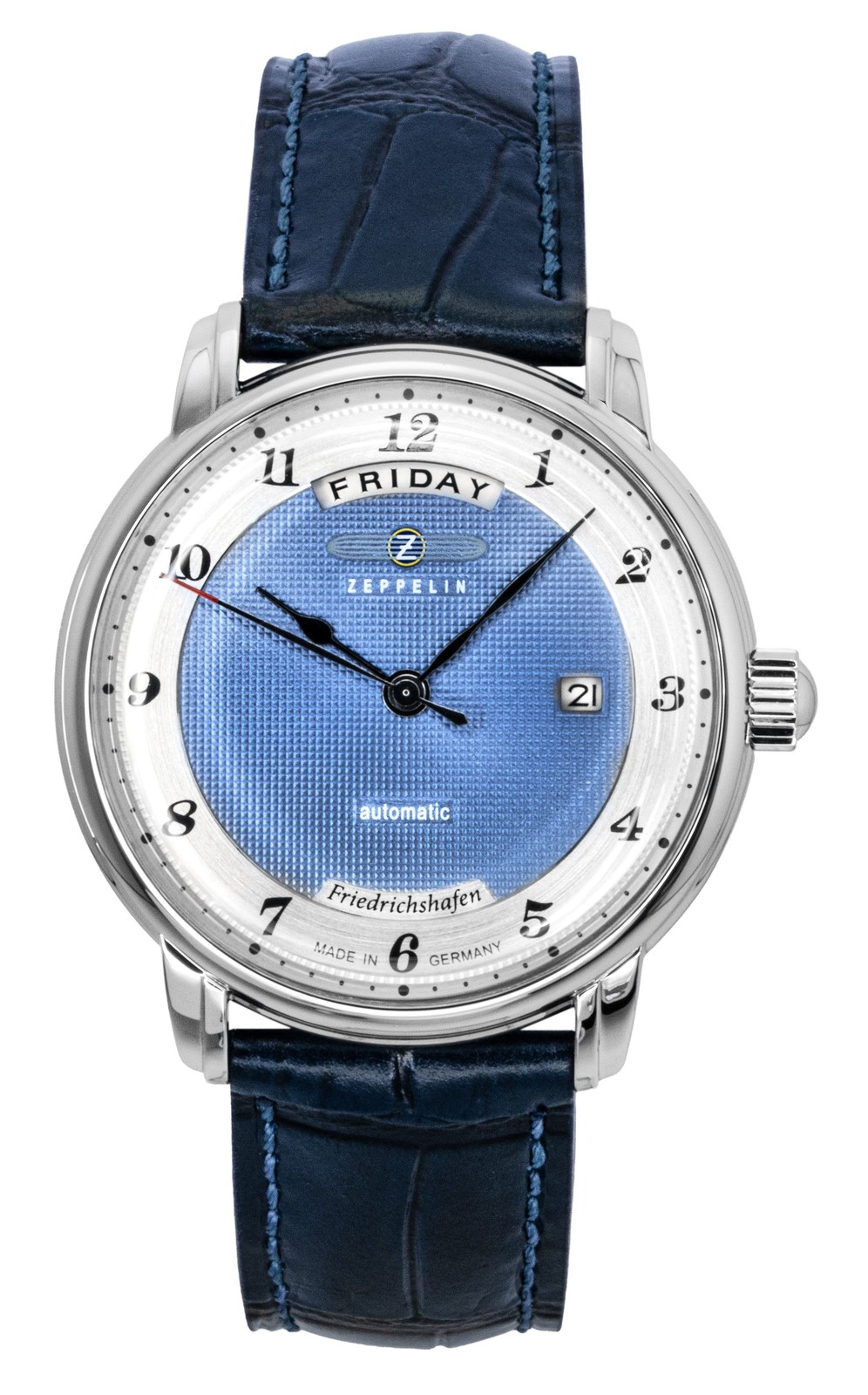 Zeppelin Friedrichshafen Blue Dial Automatic Dress 50M Z85623 Men’s Watch