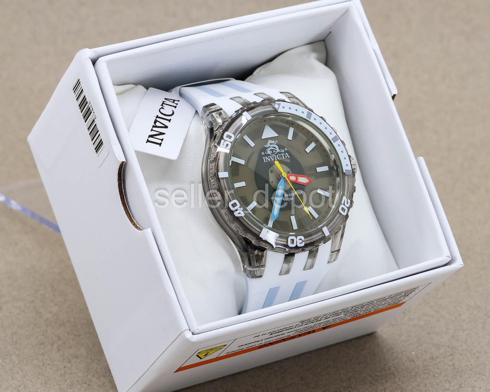 Invicta Subaqua Men’s Watch 44mm White Gray 69448 New In Box