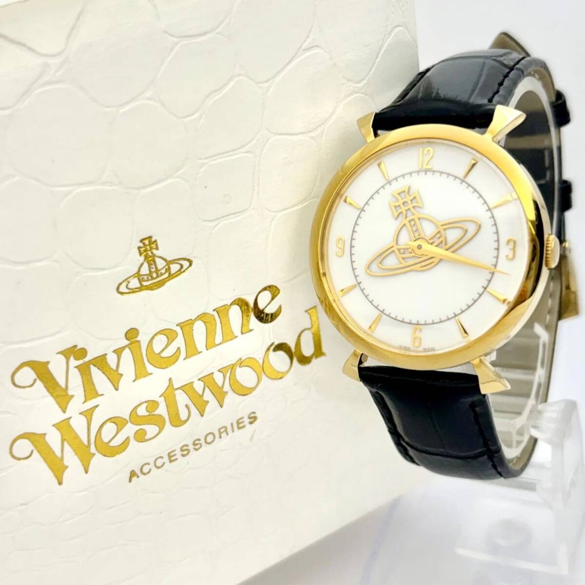 With Box New Battery Vivienne Westwood Orb Women’s Watch VW 7843 New Strap