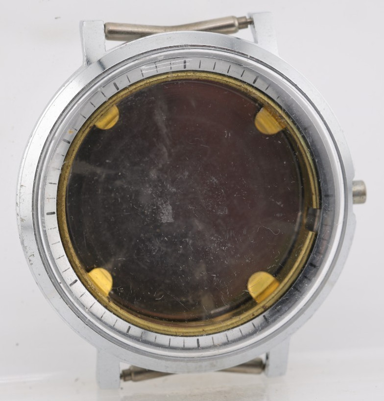 NOS VTG SWISS MADE WRIST WATCH CASE, 35.4mm, 15mm LUG, 25.5mm MOVEMENT SEAT (EU)