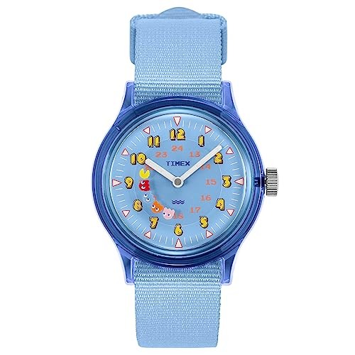 TIMEX PAC-MAN Camper Unisex Light Blue Watch TW2V94000 Retro Japan Y864770