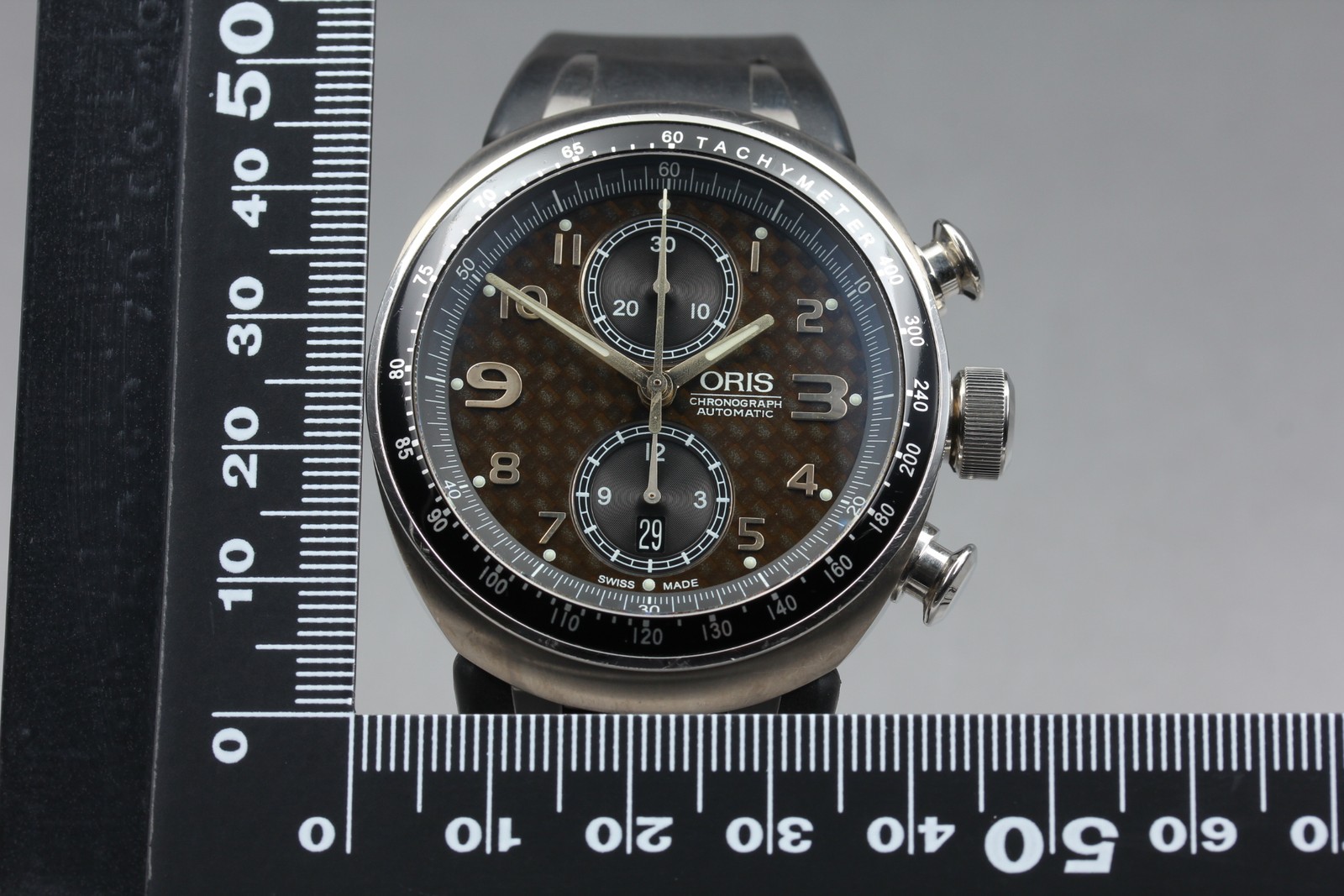 Limited ORIS Williams TT3 7587 Automatic Chronograph Brown Dial Men’s Watch 43mm