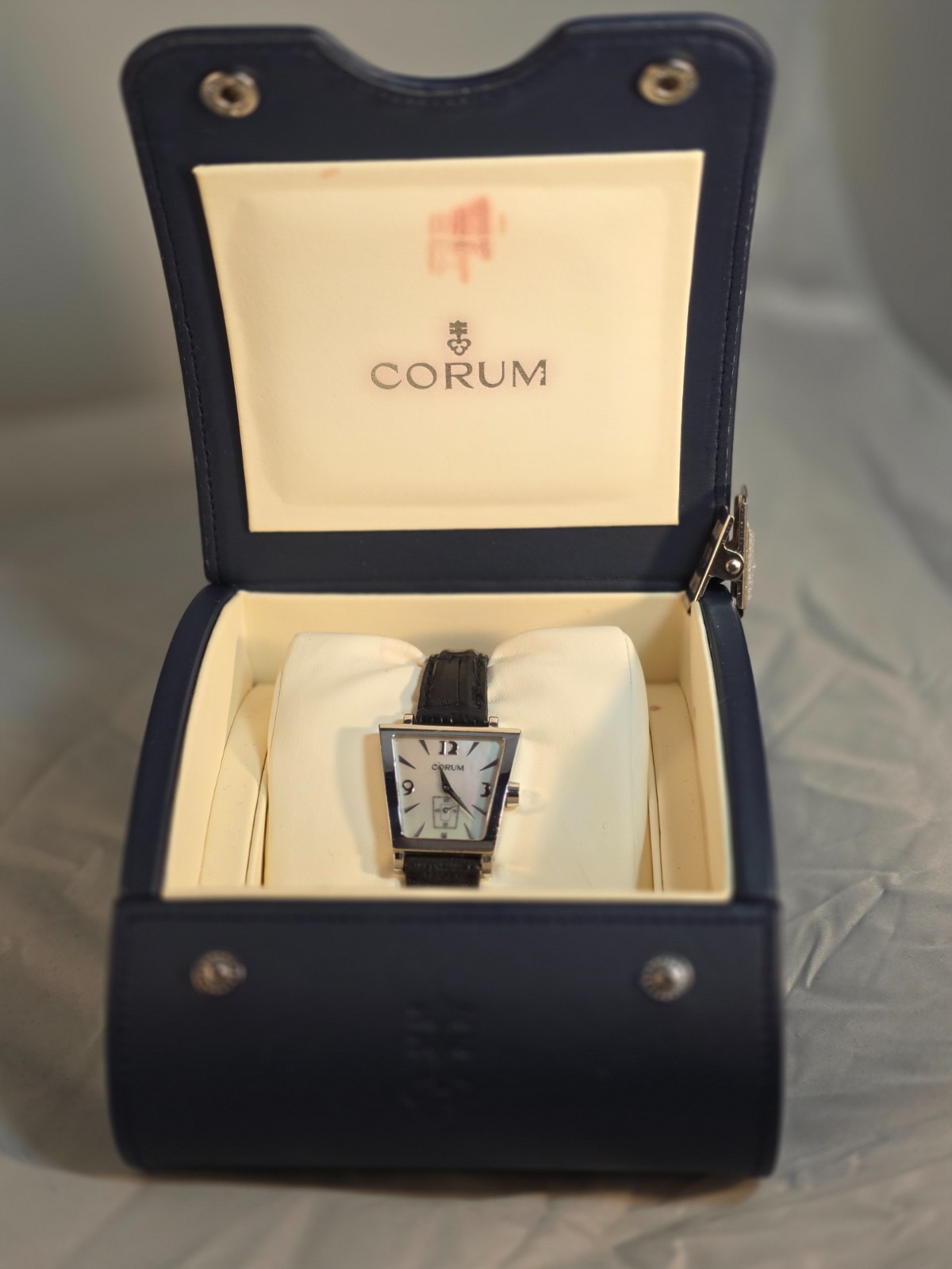 Corum Trapeze 105.404.20 Mother of Pearl Dial Swiss Quartz Watch – With Box