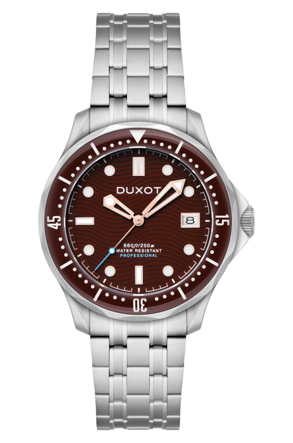 Henri Diver Automatic Brown / Stainless Steel | Brown Dial Wristwatch DX-2060-44