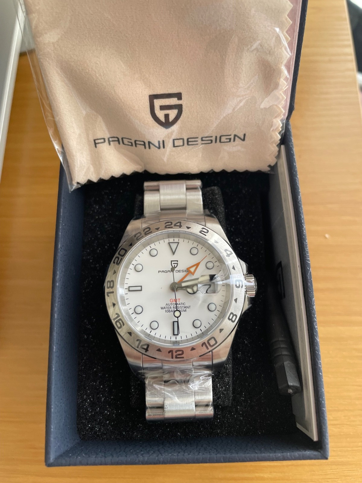 Pagani Design PD-1682 Explorer II 42mm Silver Stainless Steel Men’s Wristwatch
