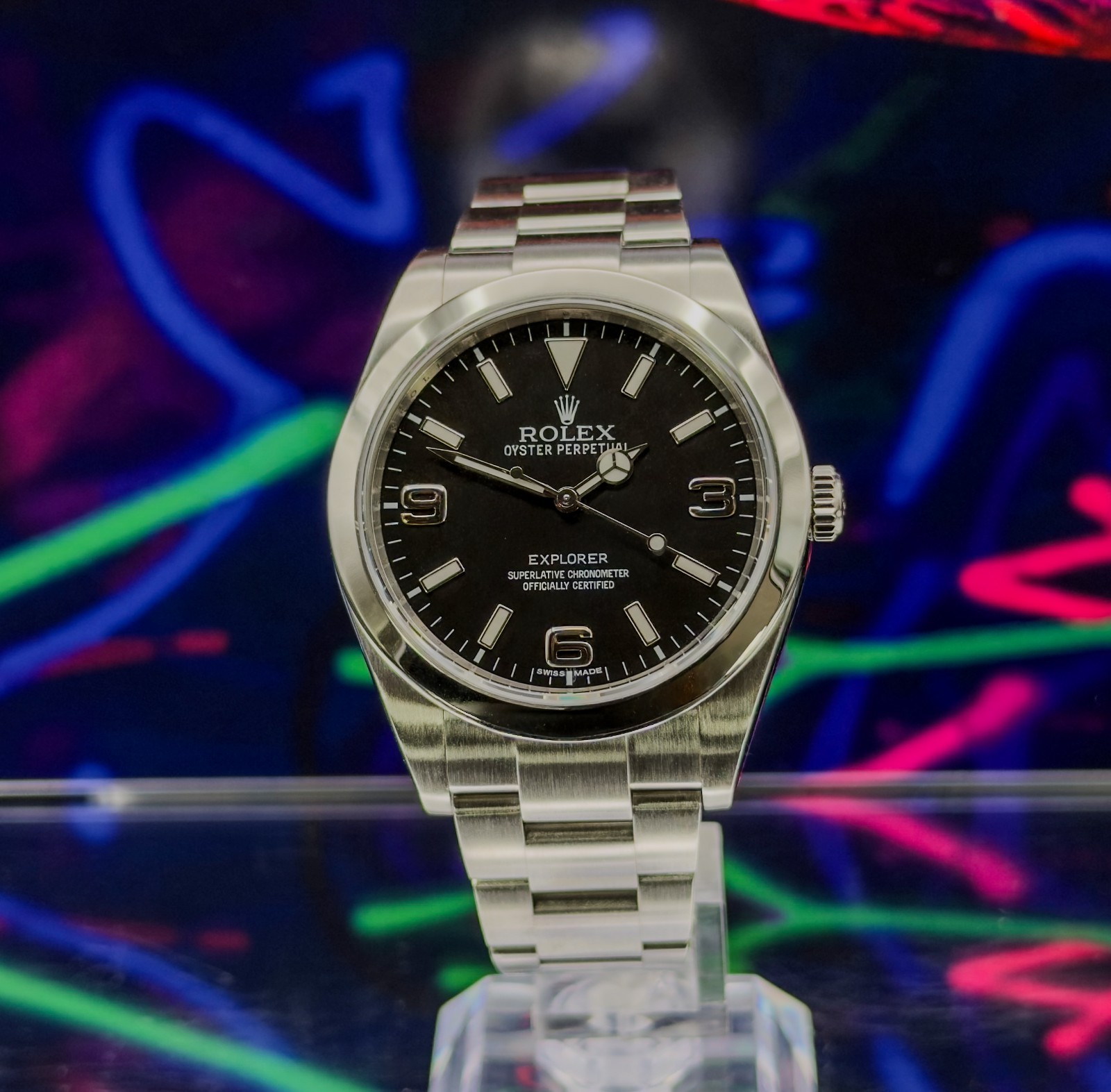 Rolex Explorer 39mm Oyster Bracelet ref.214270 (Full Set) w/ Rolex Warranty!