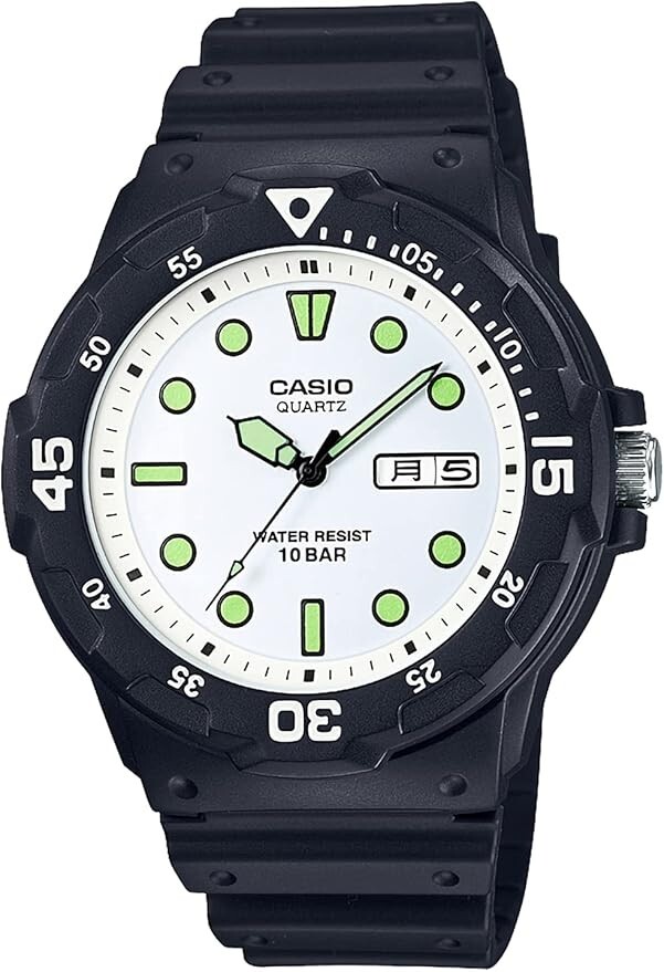 CASIO MRW-200HJ-7EJH Divers Style Watch 100m (10ATM) White Dial Japan import