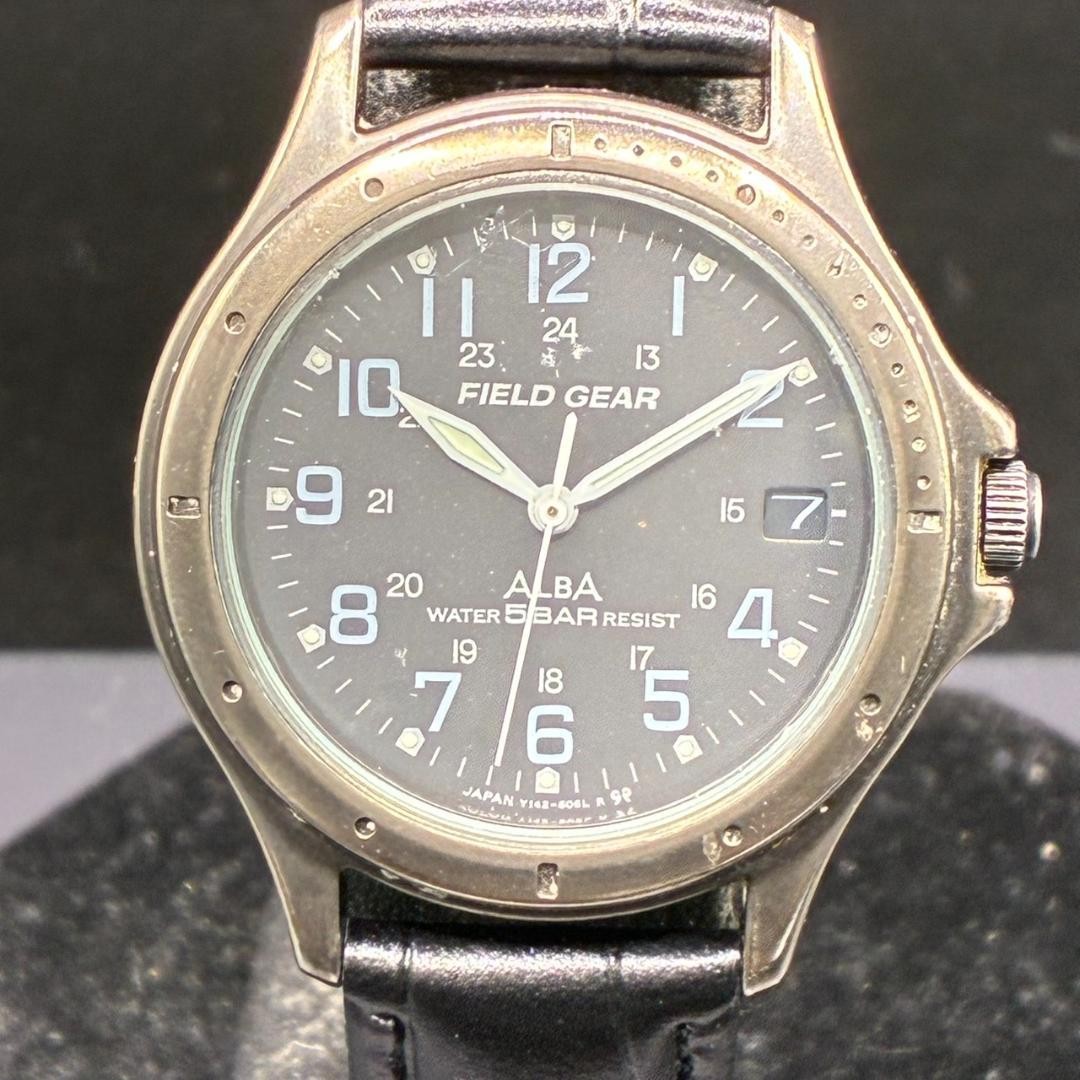 Battery replaced. ALBA Field Gear Quartz Watch Y142-6020